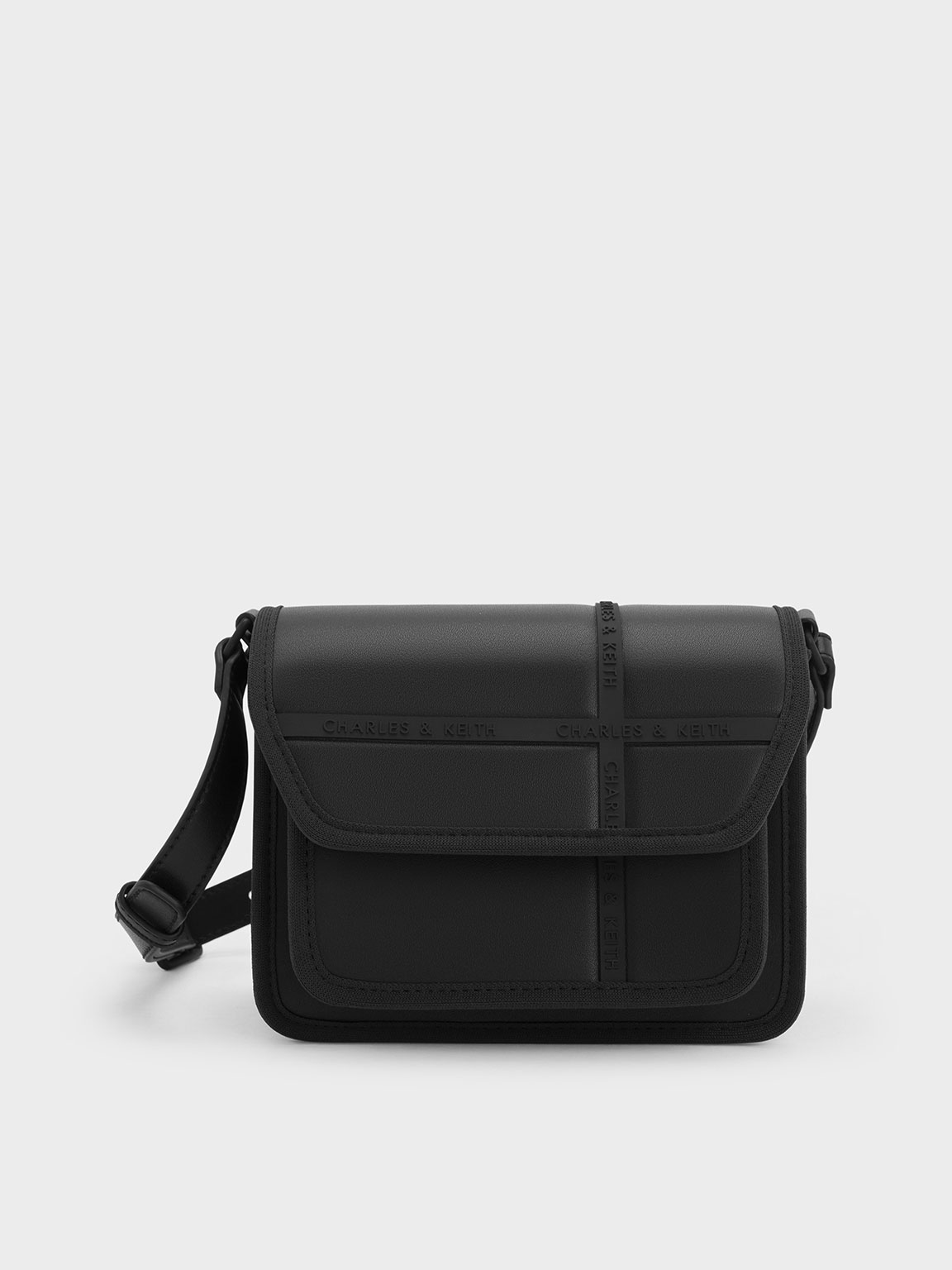 OFF-WHITE Logo Crossbody Bag Black