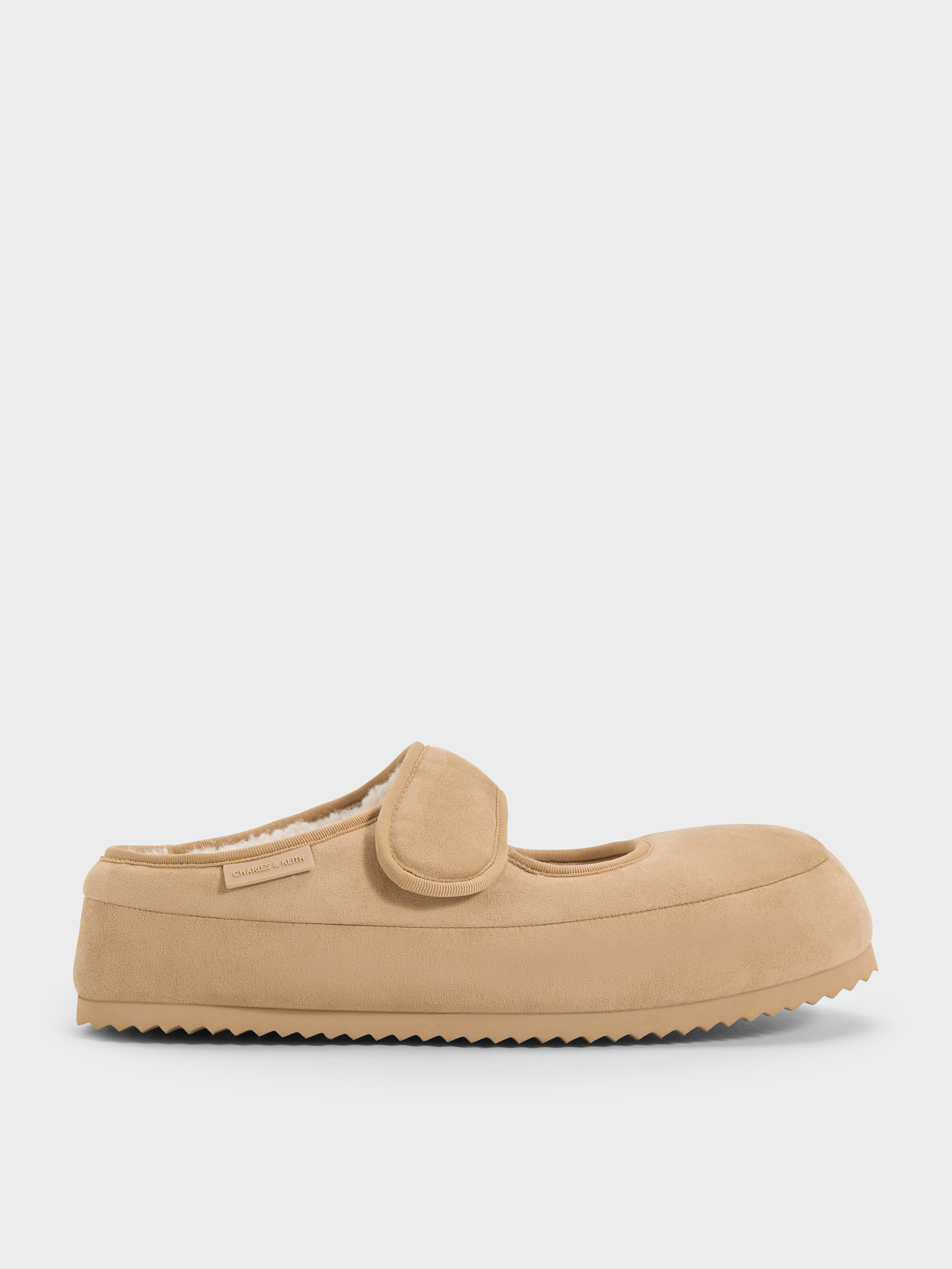 Sand Lumi Faux Suede & Faux Shearling Mules - Sand - Shoes