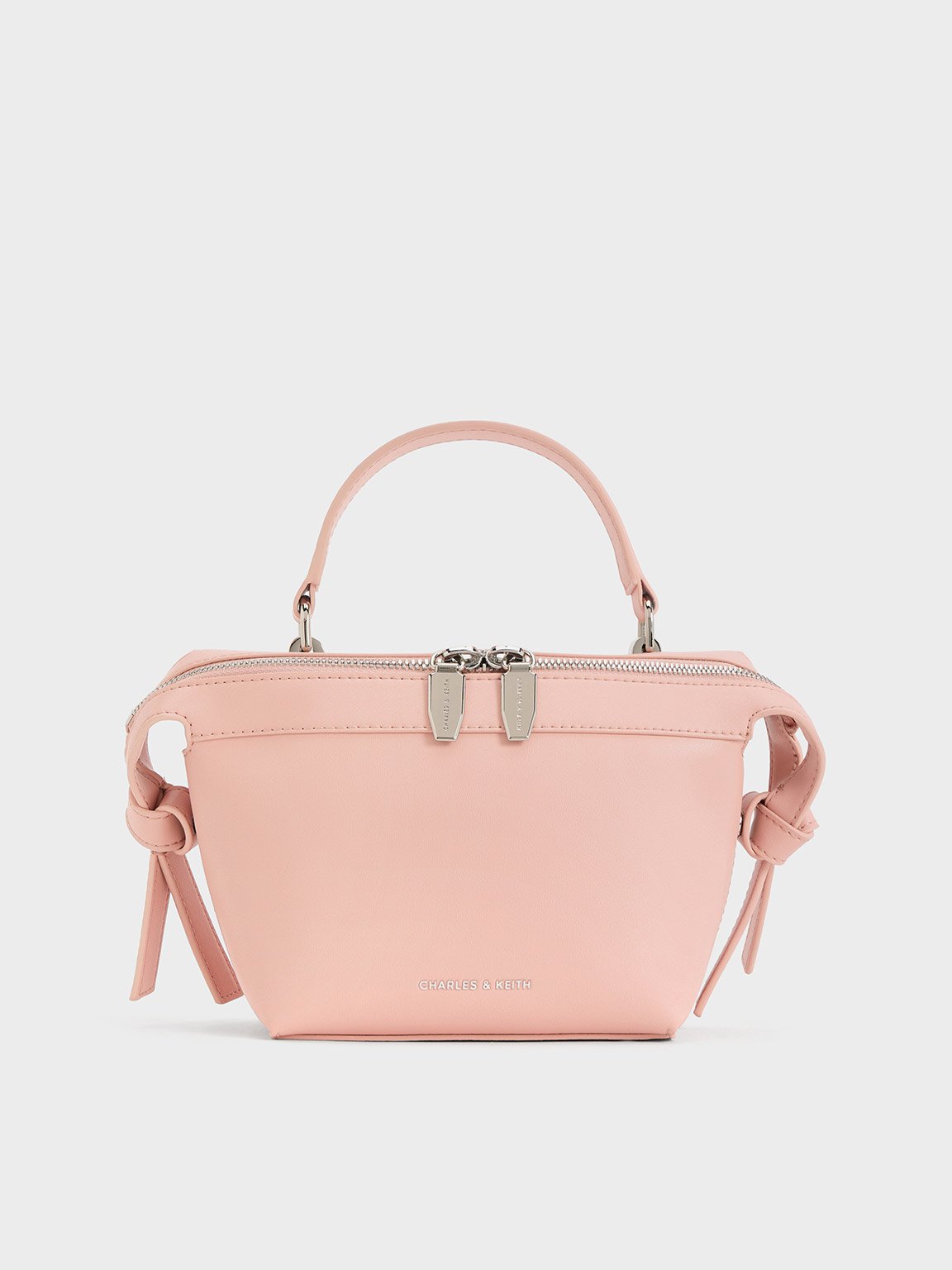 Pink Aurelie Knotted Top Handle Bag CHARLES KEITH BR