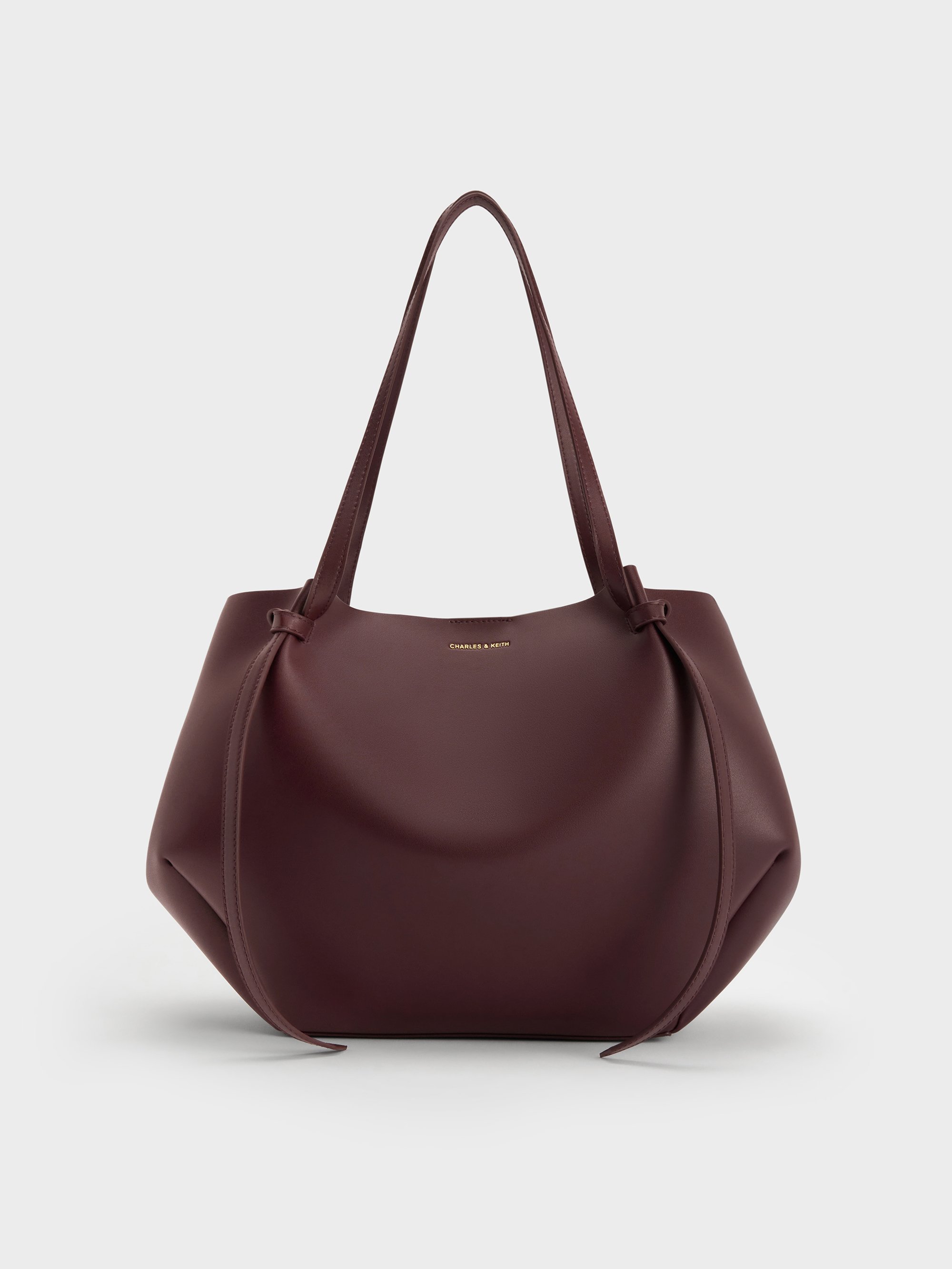 Wineberry Red Xl Calla Tote Bag - Wineberry Red - CHARLES & KEITH US