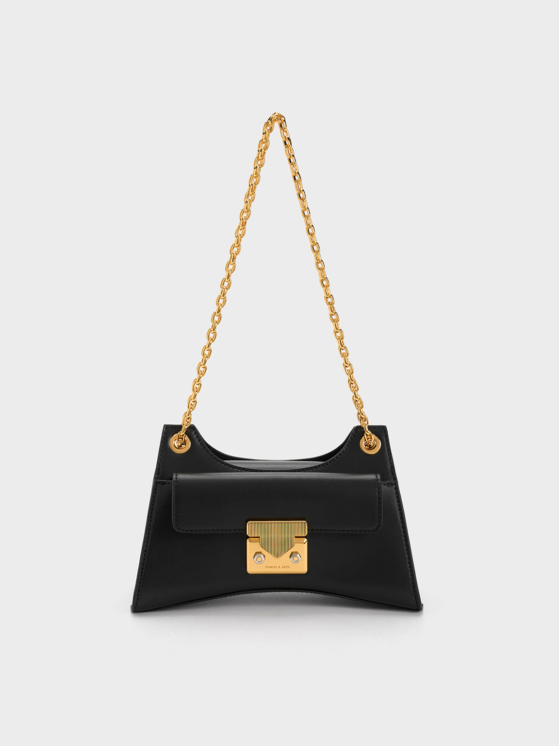Eudora Sculptural Bag - Black - CHARLES & KEITH KR