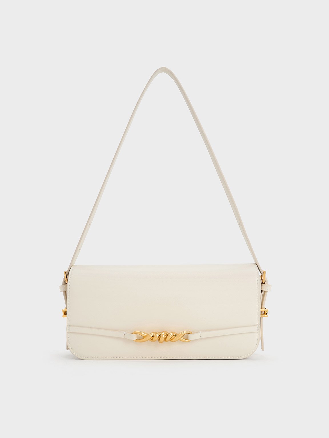 Cream Henrietta Shoulder Bag - CHARLES & KEITH KR