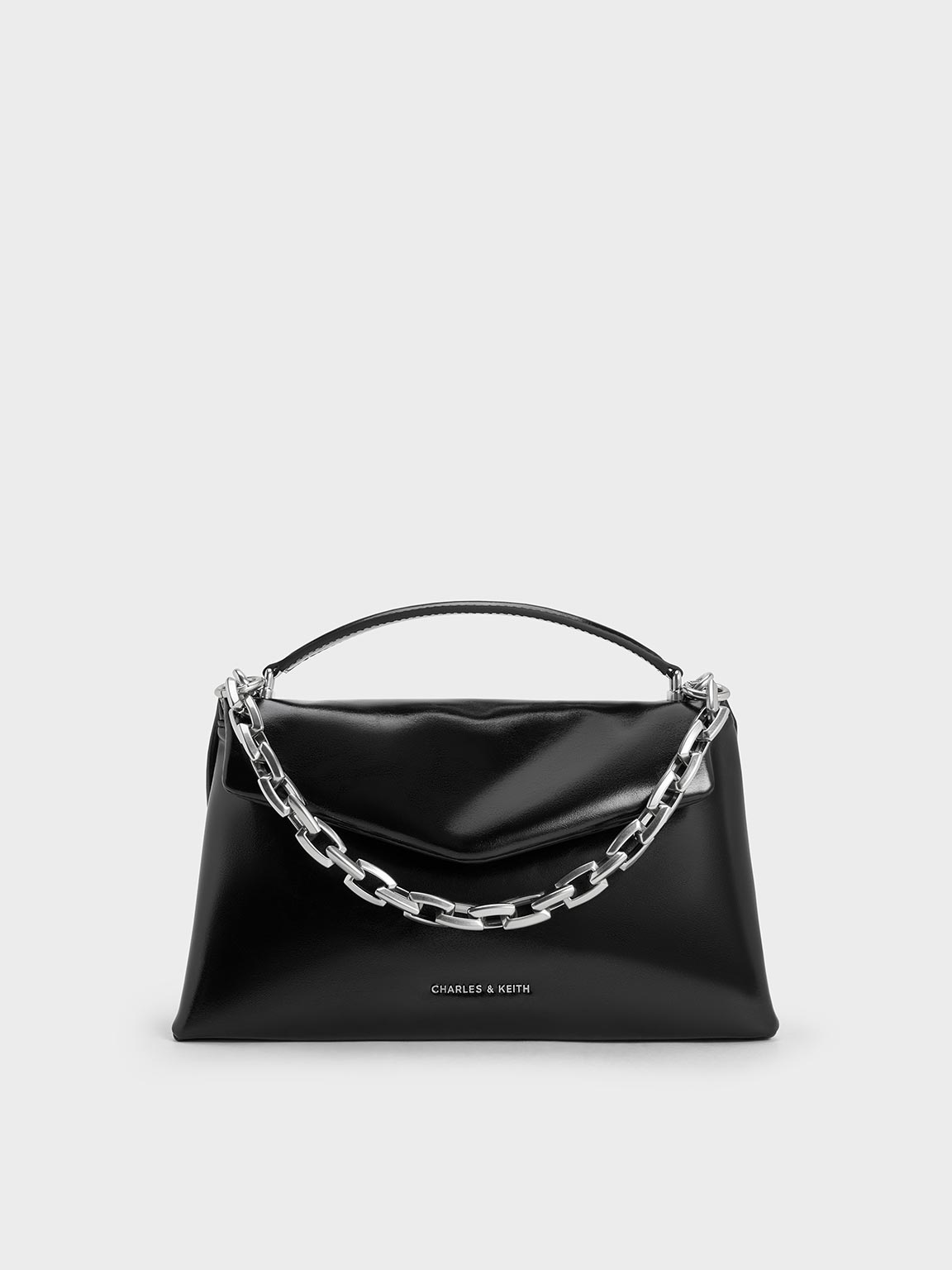 Noir Xylia Shoulder Bag - CHARLES & KEITH US