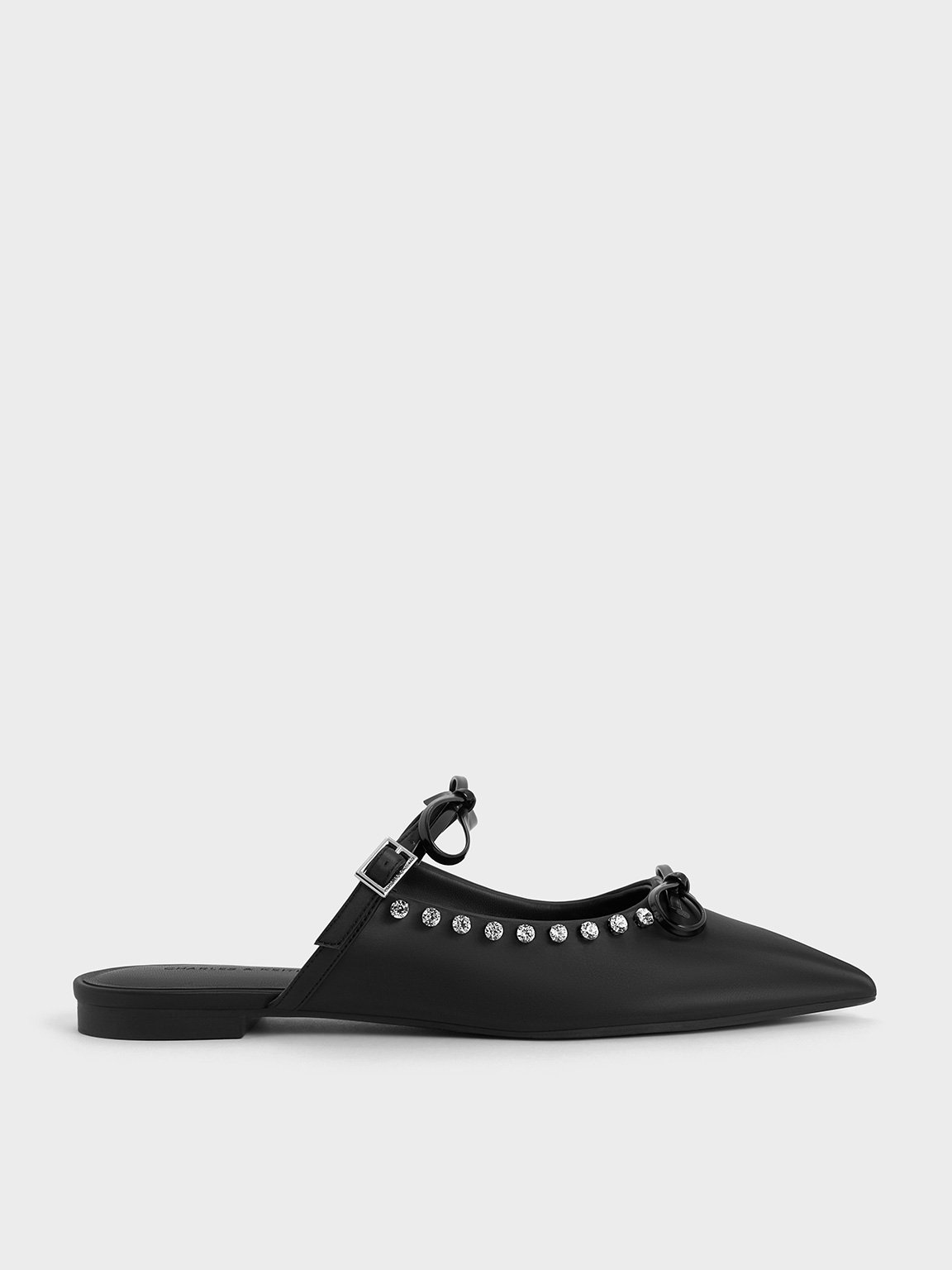 CHARLES & KEITH ツイードフラットミュール36 - 靴