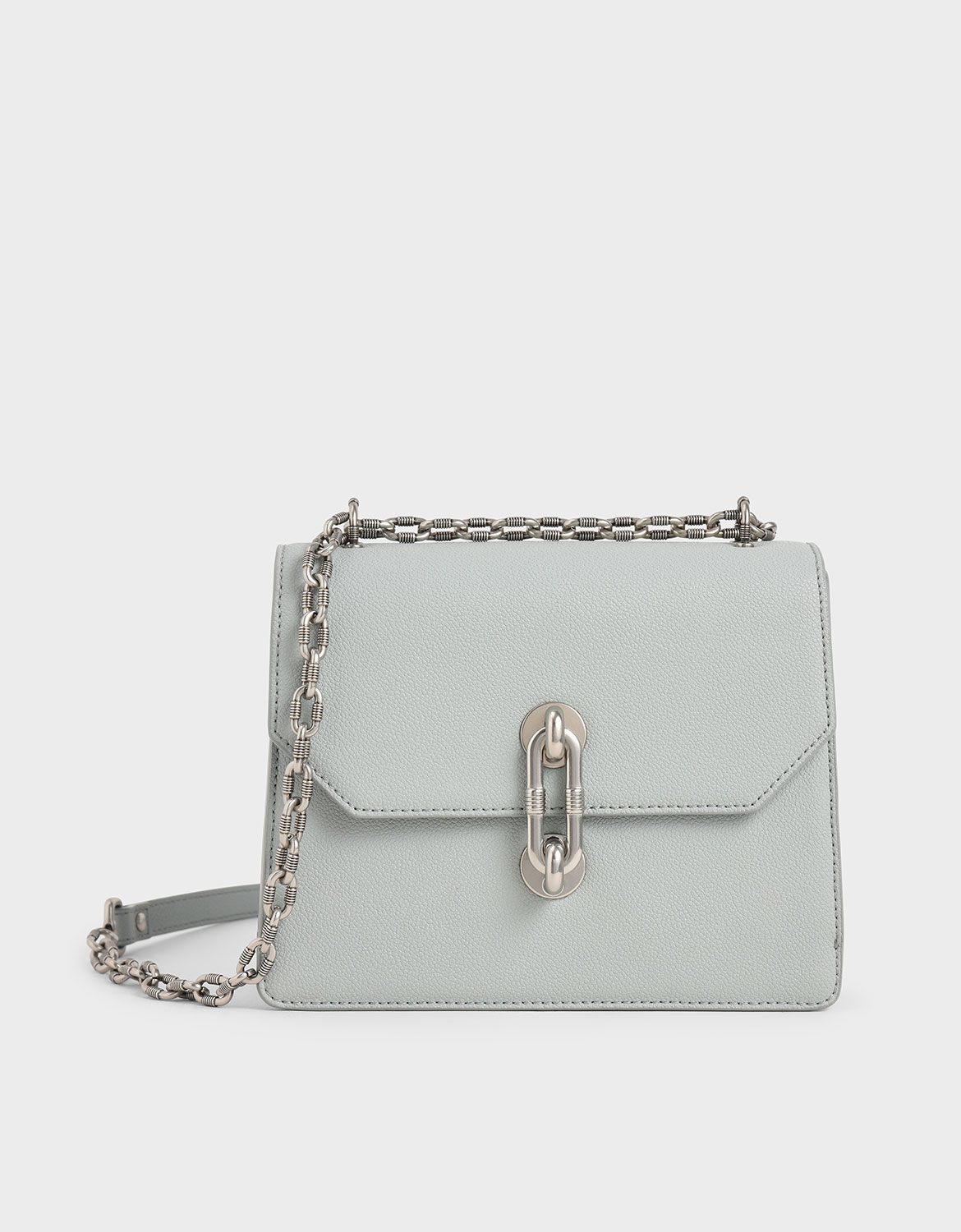 charles and keith turn lock tote bag