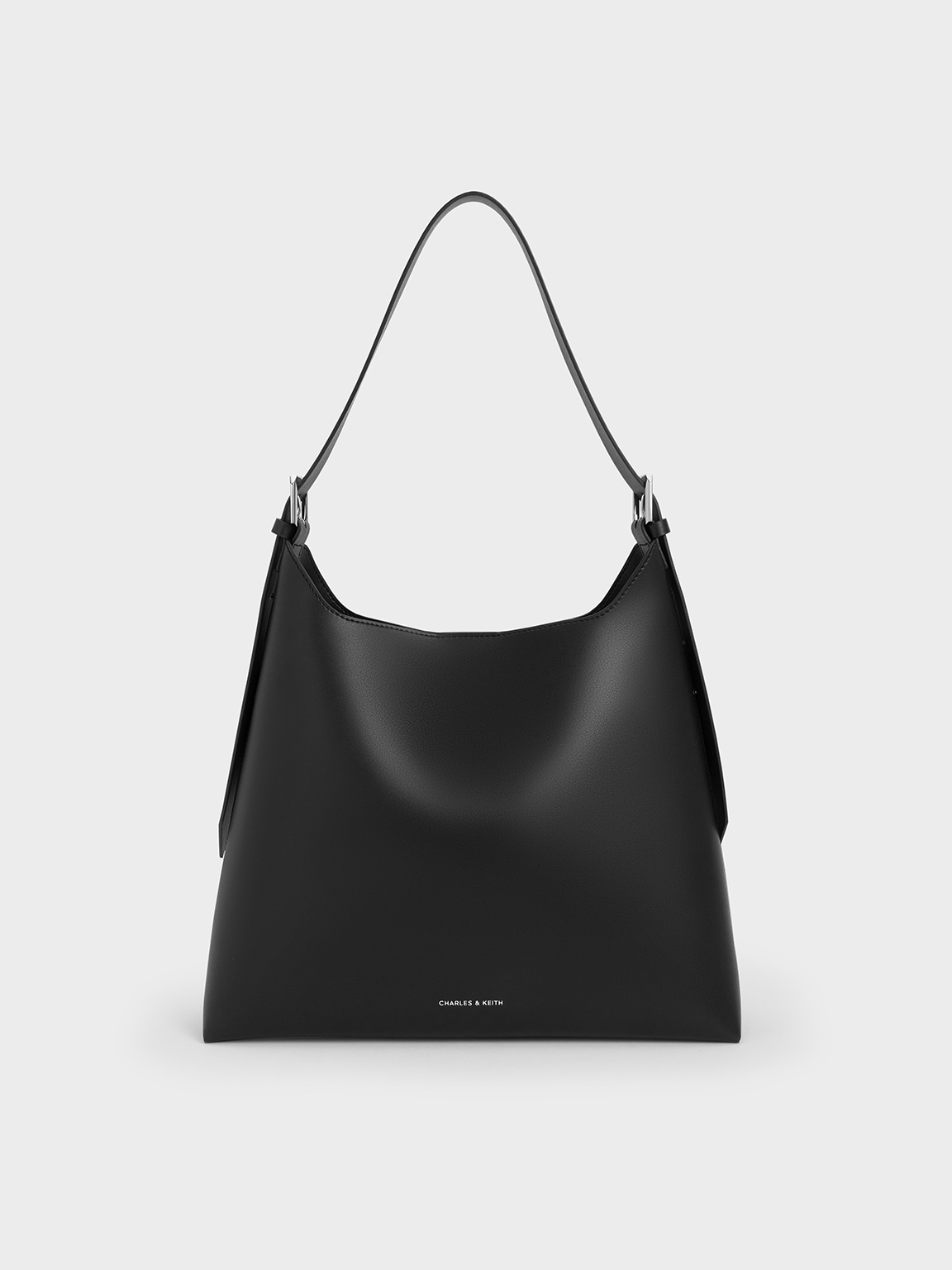 Noir Hertha Trapeze Slouchy Hobo Bag - Noir - CHARLES & KEITH KR