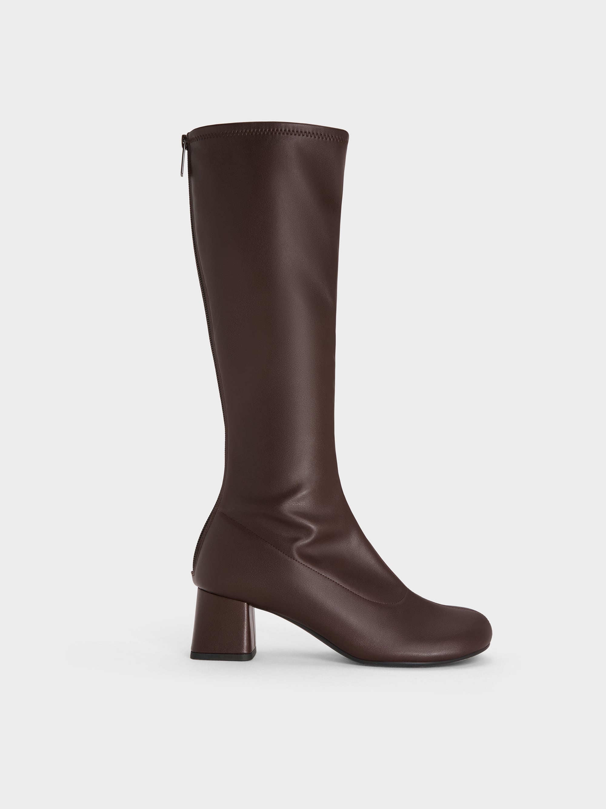CHARLES & KEITH - Block-Heel Knee-High Boots