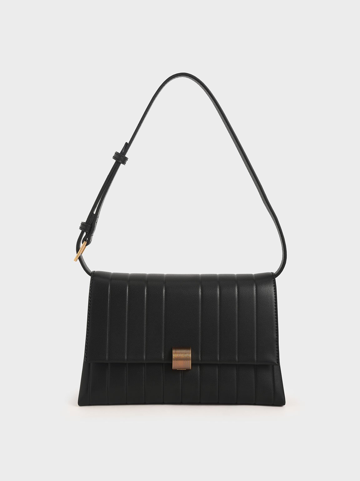 Black Panelled Crossbody Bag CHARLES & KEITH KH