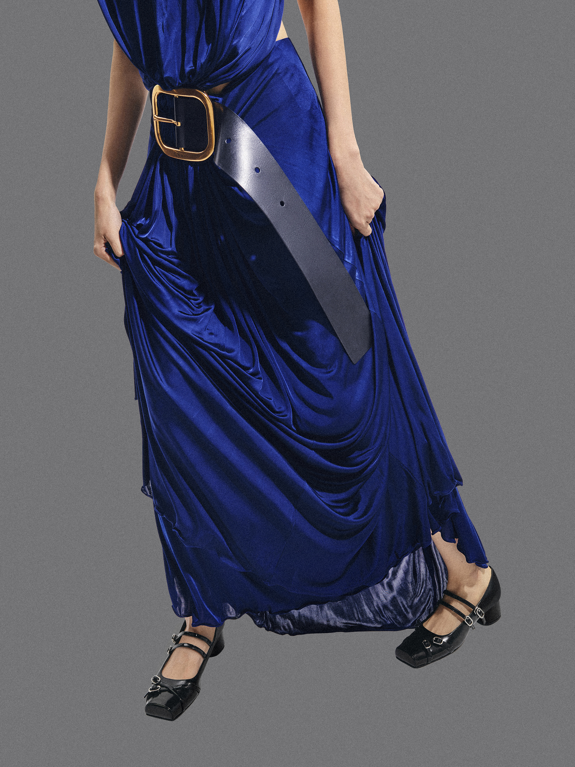 Janis Double-Strap Mary Jane Pumps, Black Box, hi-res