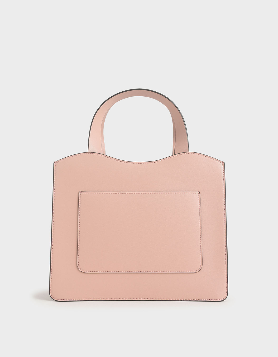 charles and keith pink fur bag