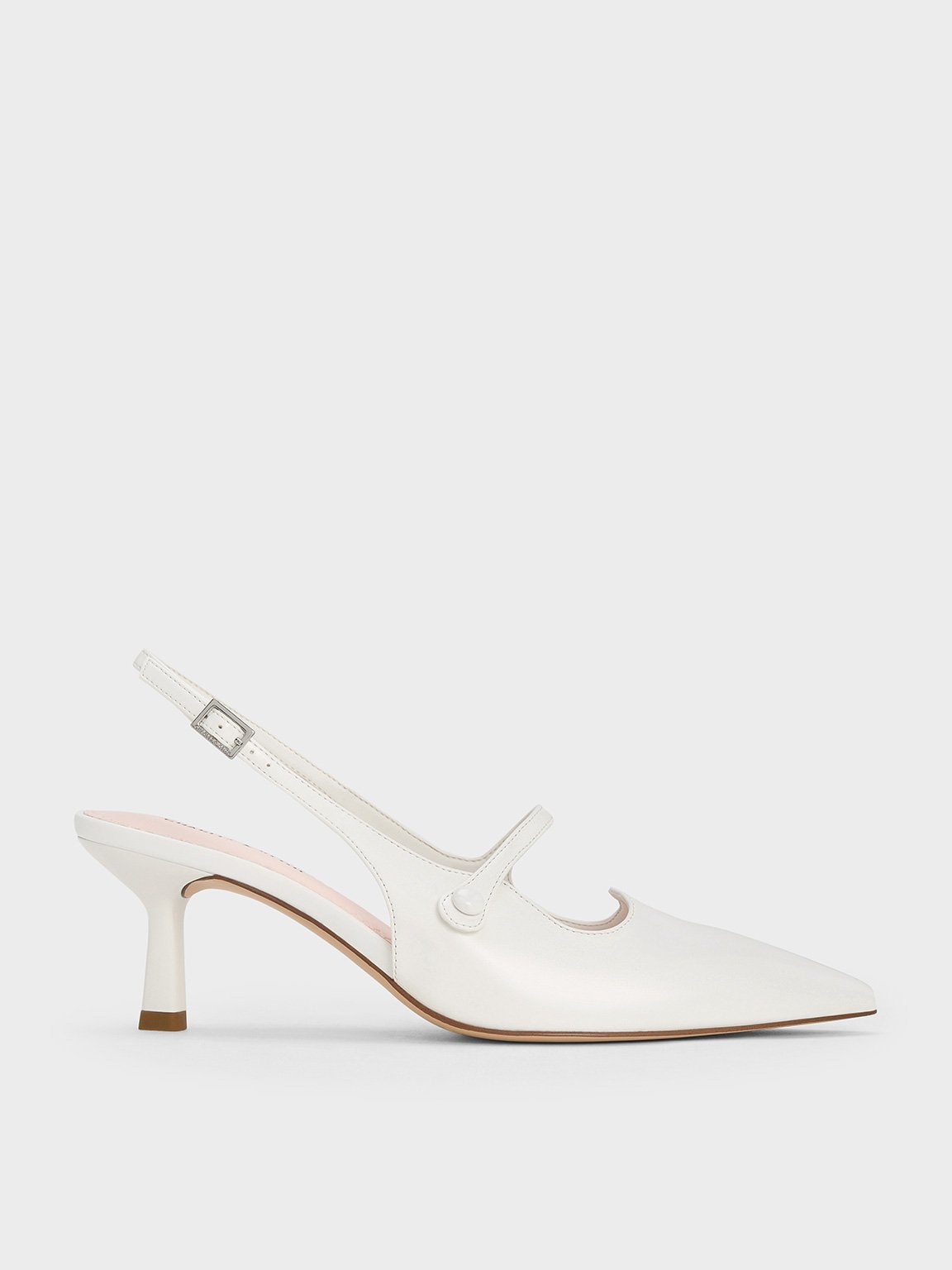 サンダル・ミュール CELINE | KITTEN MARY JANE SLINGBACK PUMP Women's Kitten Triomphe strap pump in calfskin | CELINE | 24S