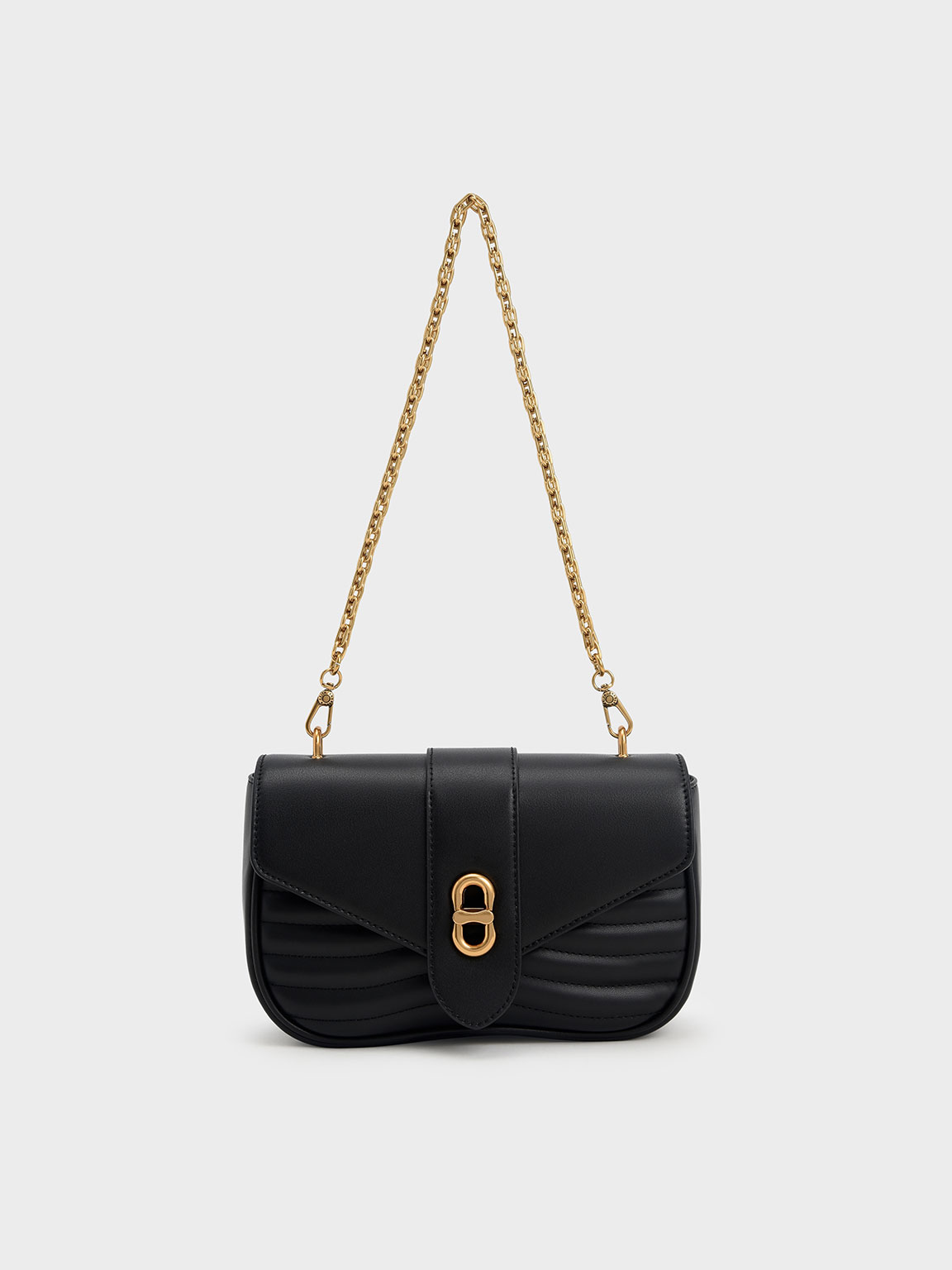 Black Aubrielle Panelled Crossbody Bag - CHARLES & KEITH US