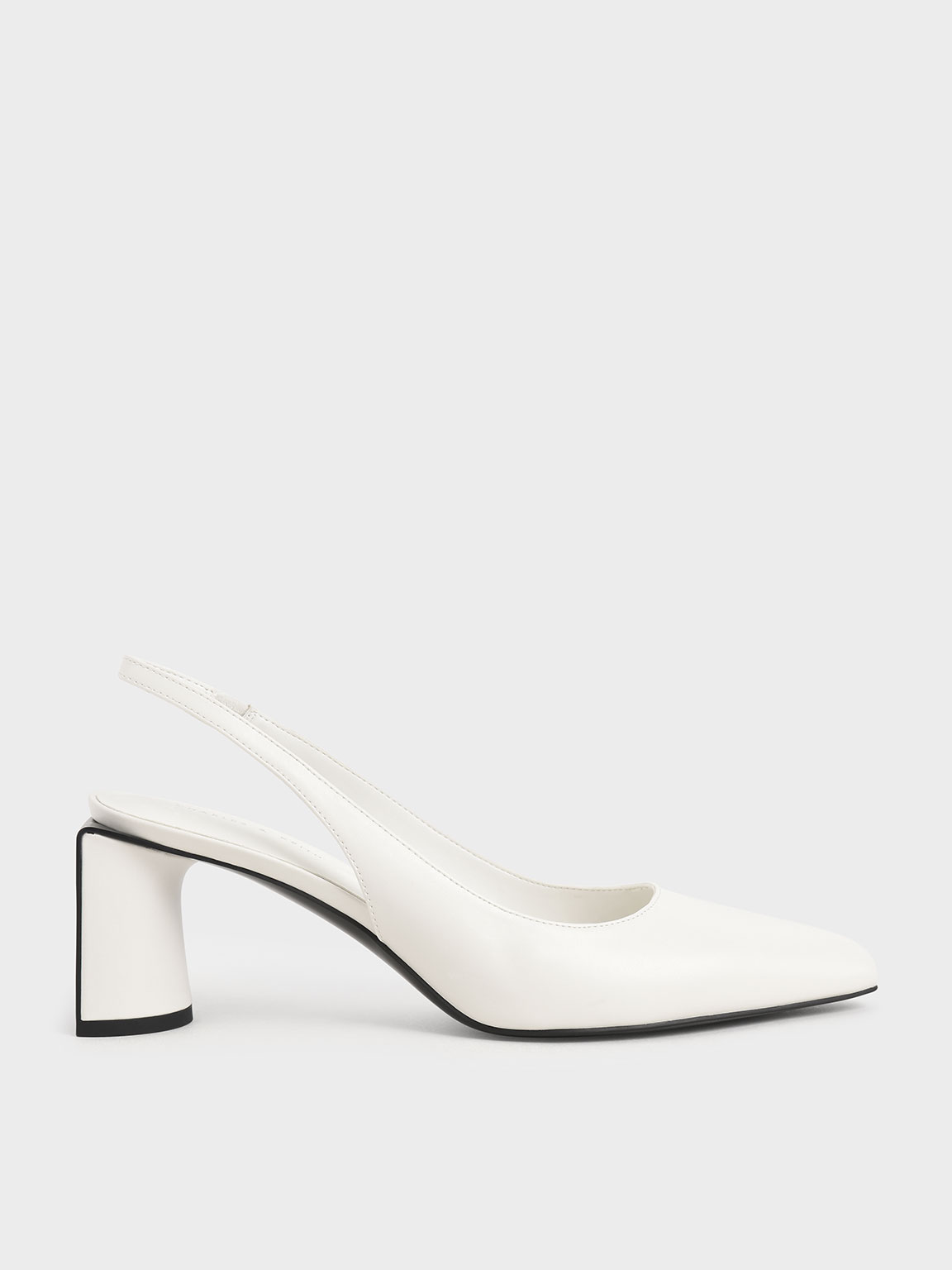 slingback heels white
