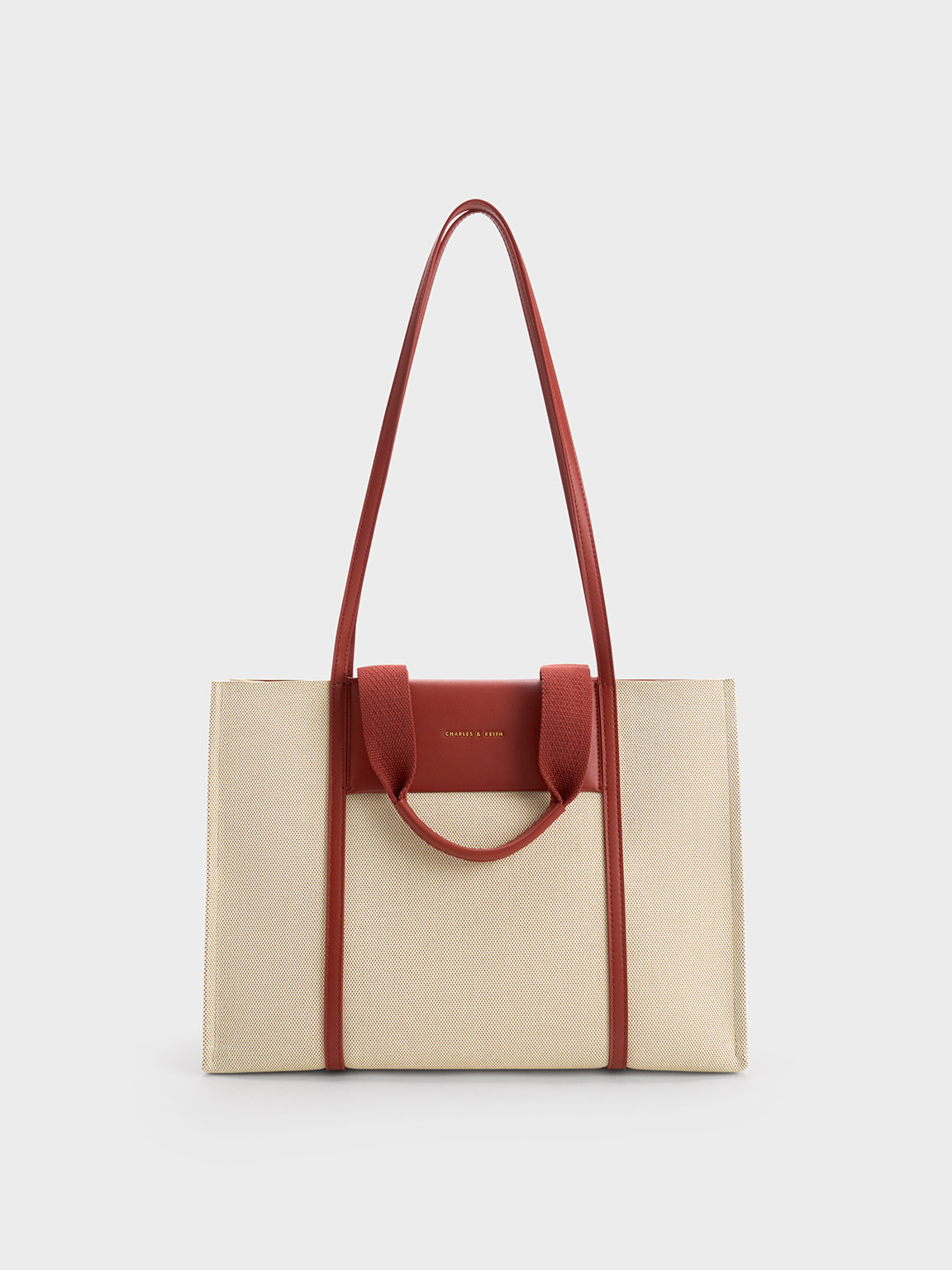 Charles & Keith Shalia Canvas Tote Bag