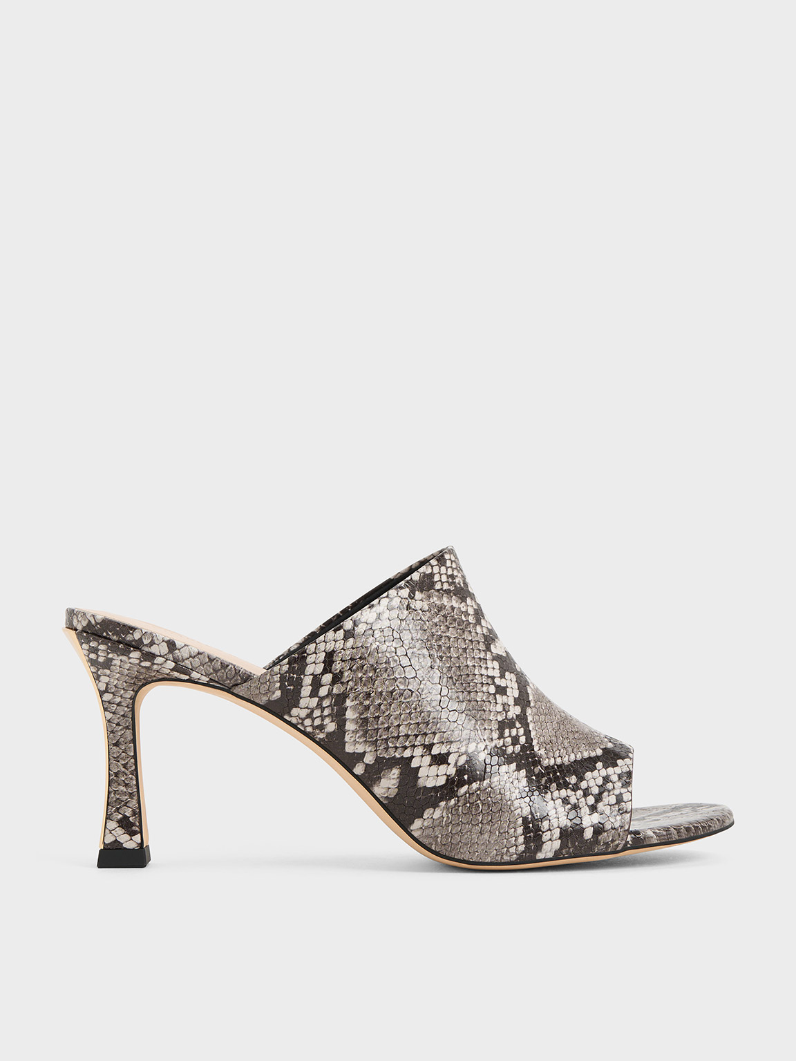 Dorothy Perkins Gray Metallic Snake Print Heels Stilettos Straps Platform  Laces | eBay