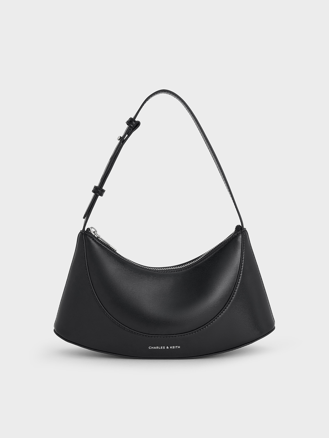 Noir Sigrid Shoulder Bag - CHARLES & KEITH US