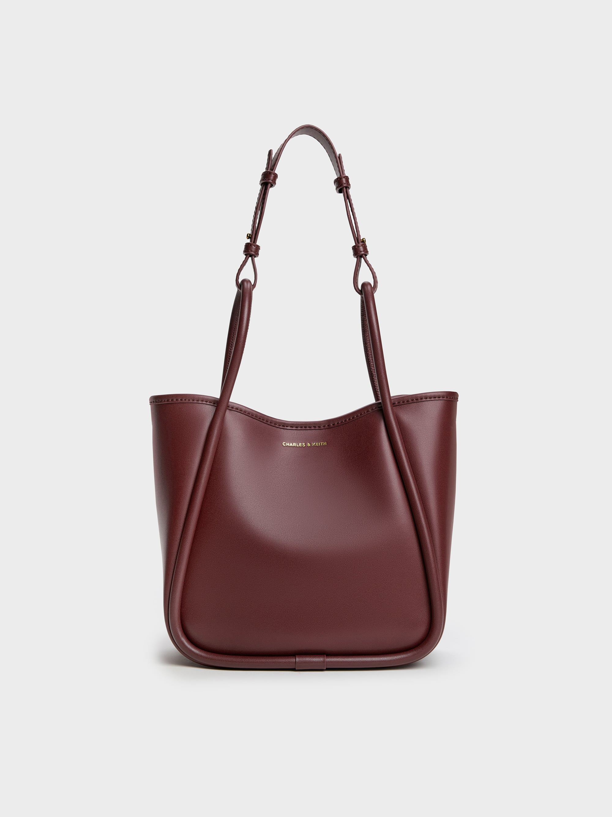 Mini Lyla Tubular Tote Bag - Mulberry Plum - CHARLES & KEITH US