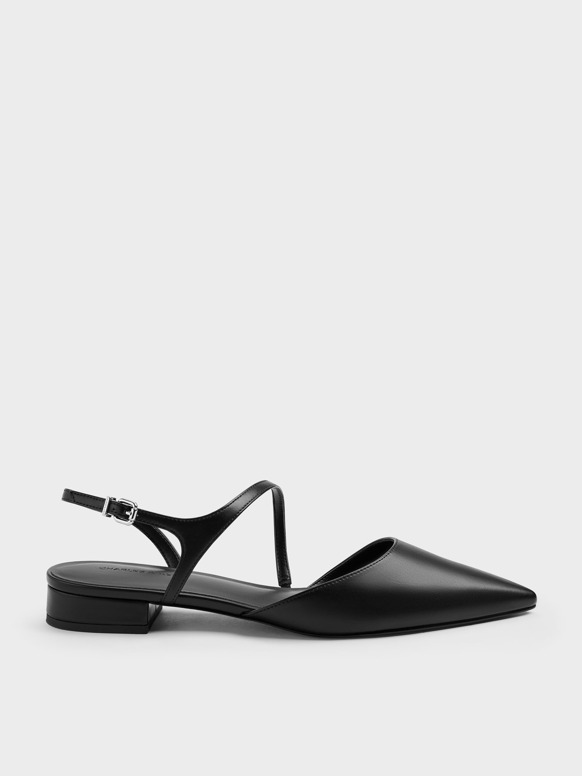 Cordelia Chalk Cordelia Pointed Slingback Pumps - Chalk - Shoes - CHARLES