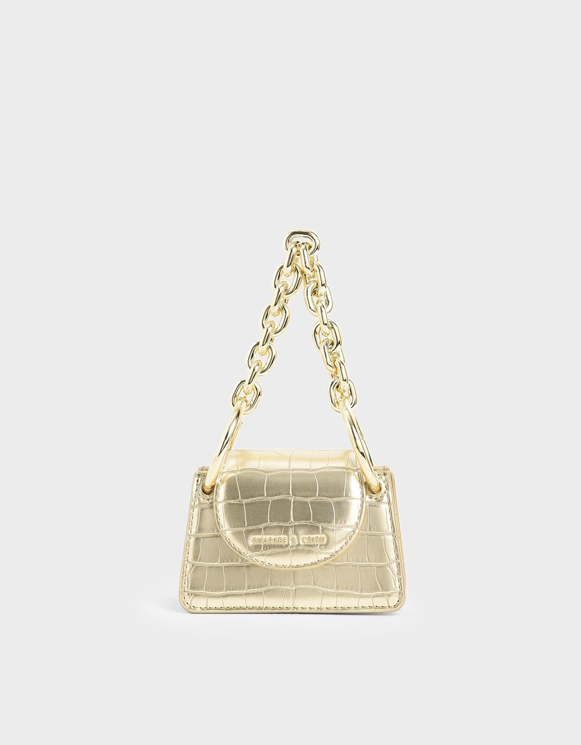 chunky chain link shoulder bolsa charles and keith