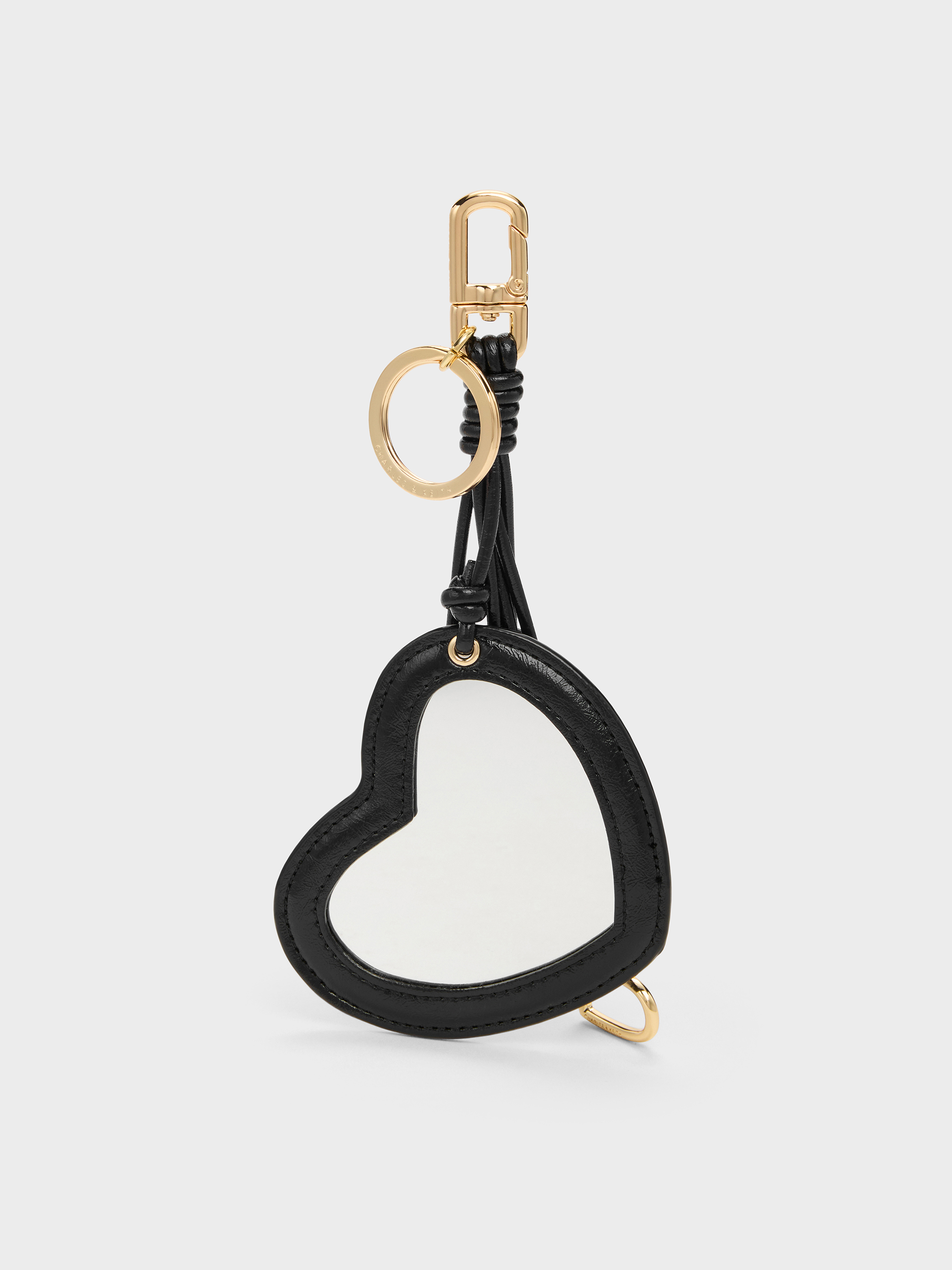 Ciara Heart & Key Charm - Black - CHARLES & KEITH SG