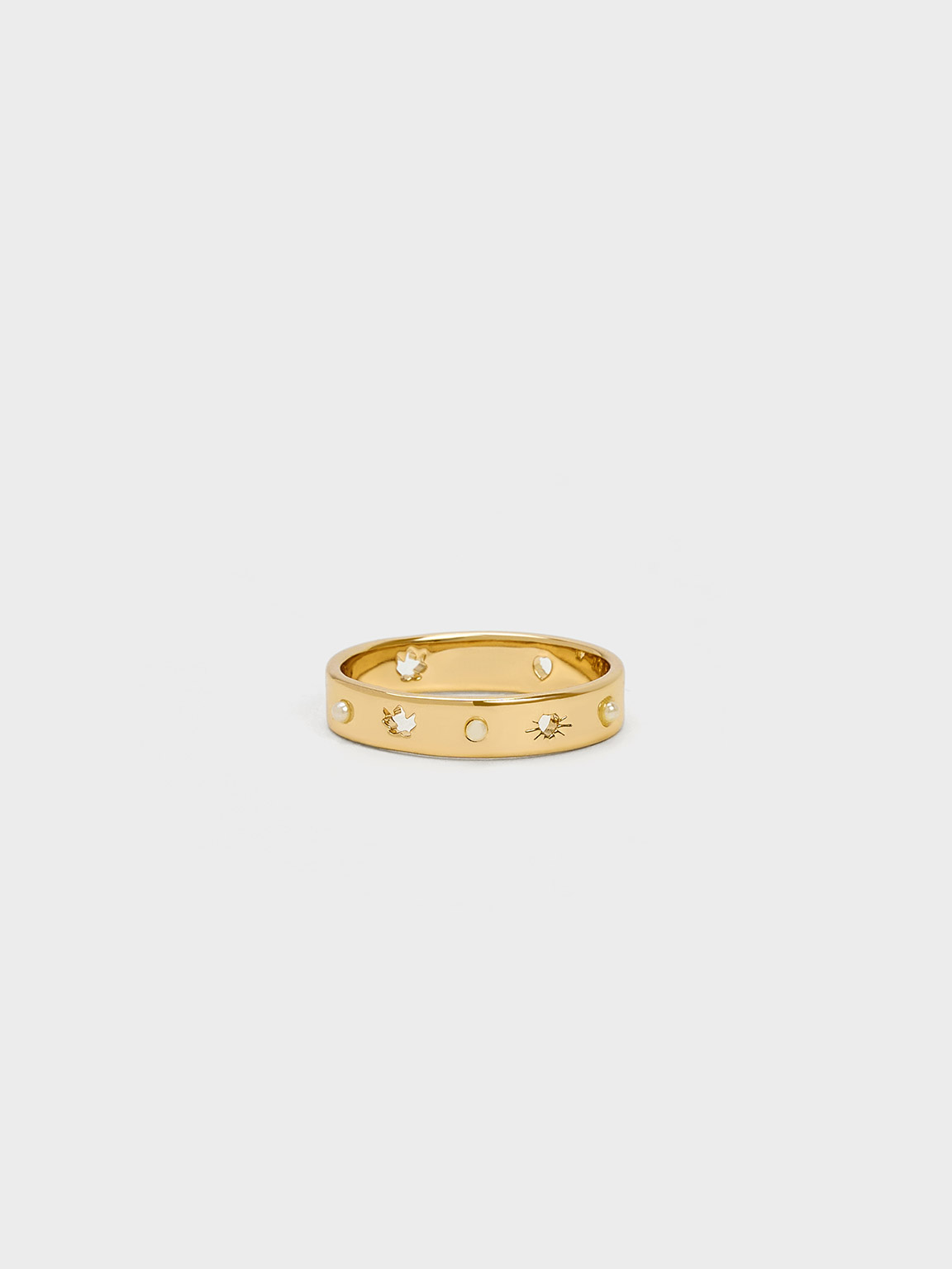 Louis Vuitton Empreinte Ring, Pink Gold and Diamonds. Size 49