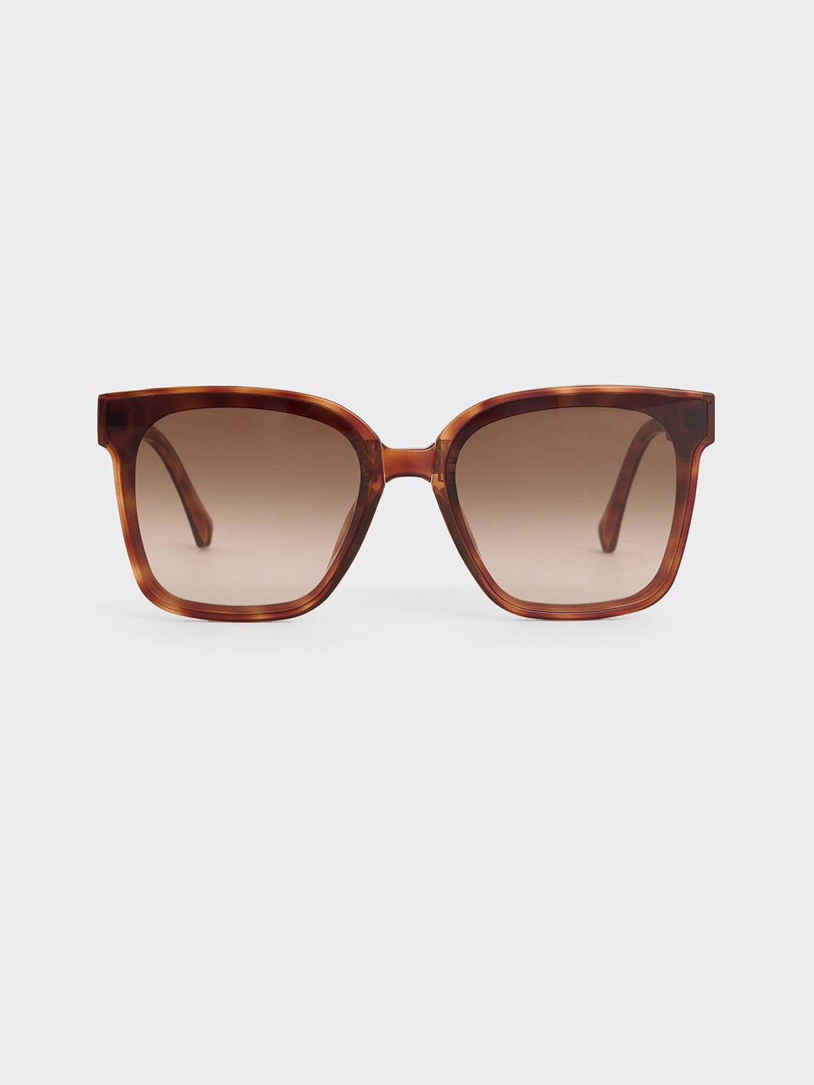 CHARLES & KEITH - Brea Tortoiseshell Foldable Sunglasses