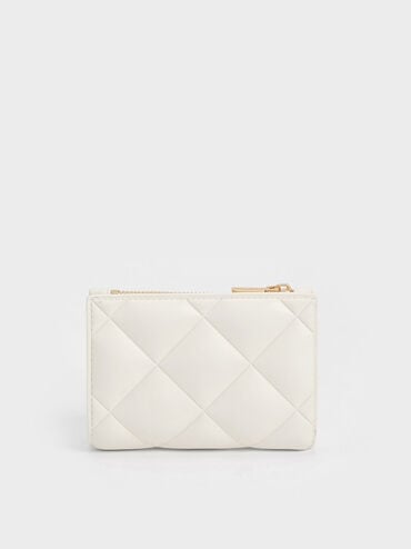 ★CHARLES&KEITH★Gemma Quilted Cardholder/送料込 Black Gemma Quilted Card Holder - CHARLES & KEITH US