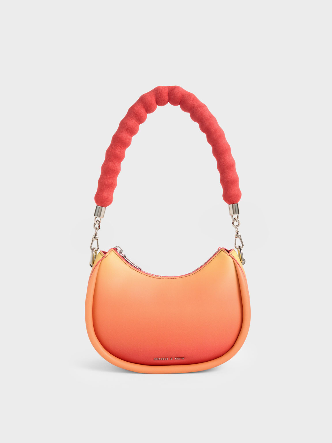 Sunset Lana Curved Shoulder Bag - CHARLES & KEITH International Sunset Lana Curved Shoulder Bag - CHARLES & KEITH International