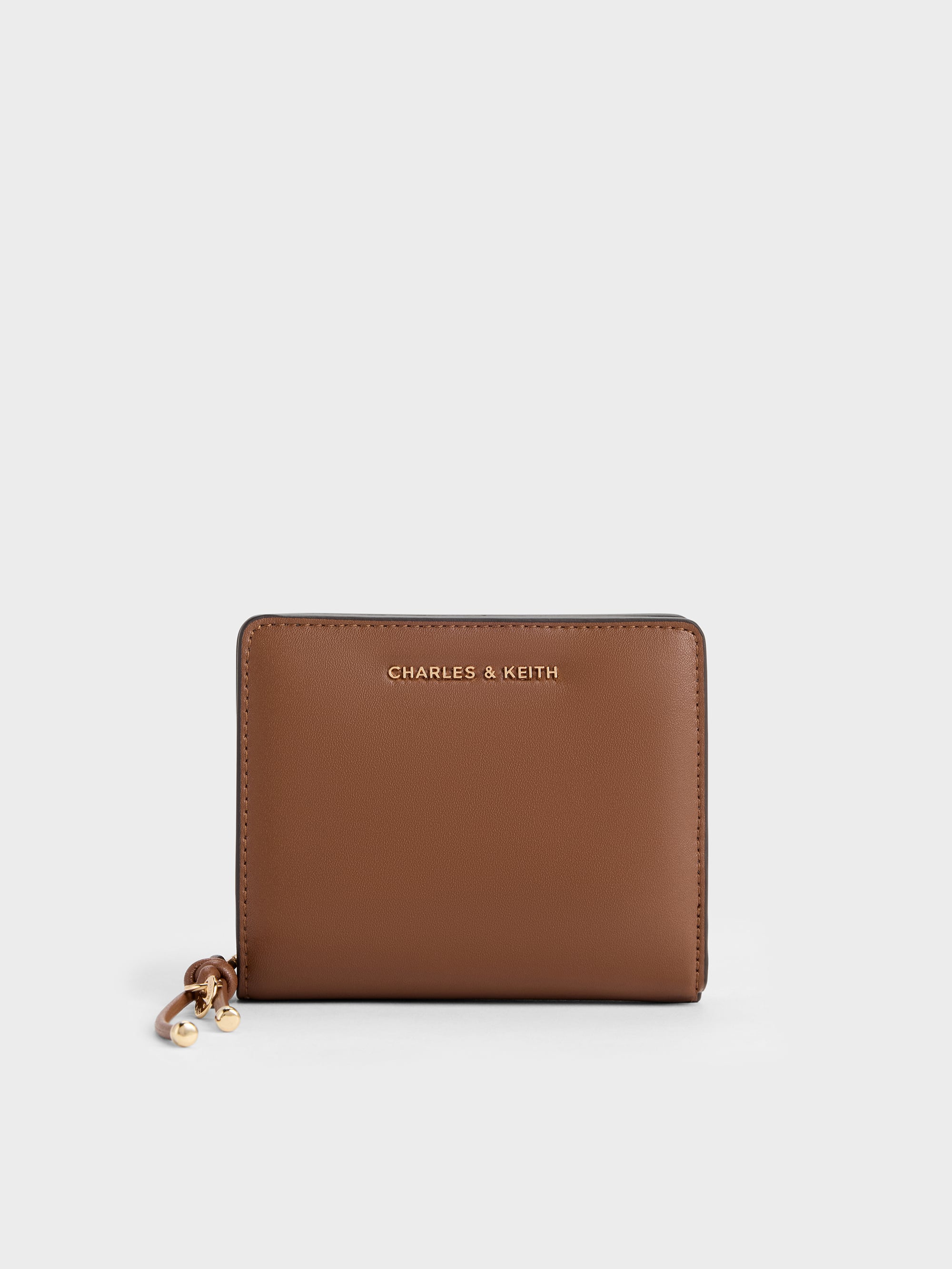 Everleigh Zip-Around Small Wallet - Chocolate - CHARLES & KEITH SG