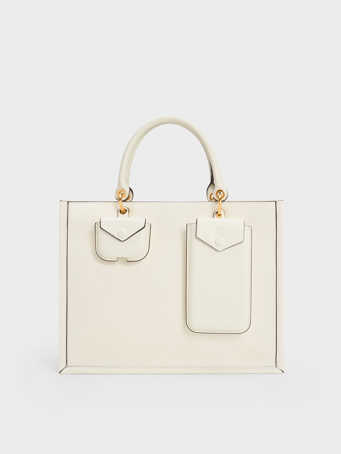★CHARLES&KEITH★Addison Double-Handle Tote Bag/送料込 ☆CHARLES&KEITH☆Addison Double-Handle Tote Bag/送料込